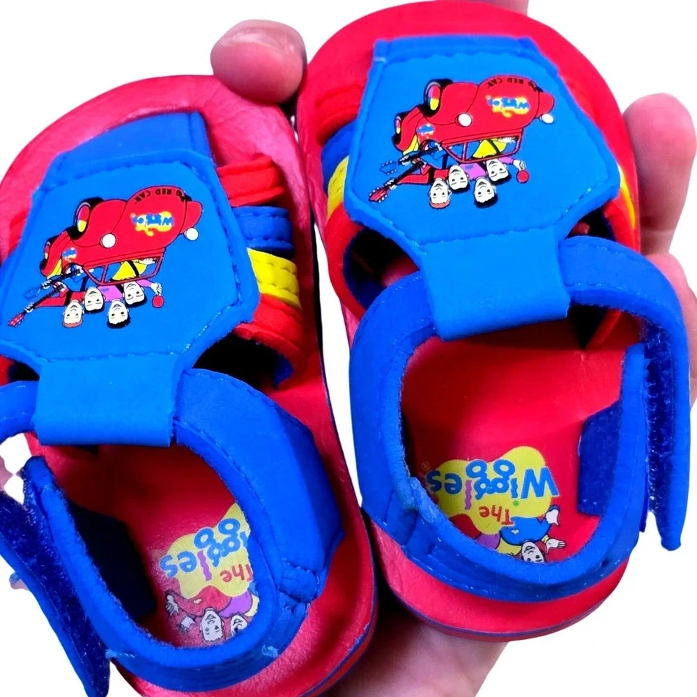 The Wiggles‎ Big Red Car Kids Sandals Blue Red Size 0/1 Y2K Vintage Pre-walkers